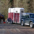 Horsebox car park