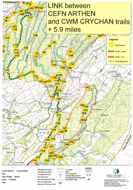 Cefn Arthen- Cwm Crychan link