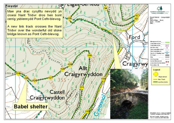 Pont Cefn-blewog map