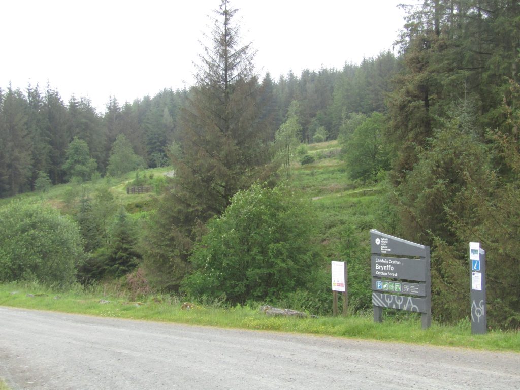 Brynffo car park entrance